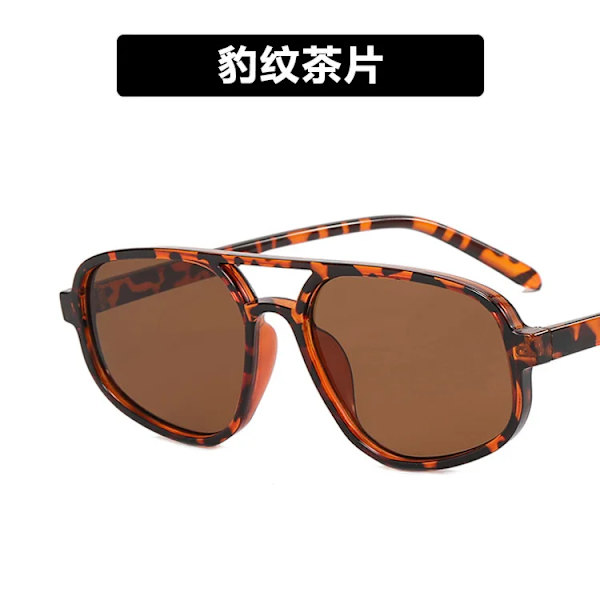 Retro Double Beam Solglasögon Kvinnor Män Mode Oregelbundna solglasögon Man Kvinna Märke Designer Körning Glasögon gafas C6 AS shows