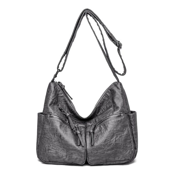 Högkvalitativa lyxiga handväskor i läder Damväskor Designer Crossbody-väskor för kvinnor Nya Bolsa Feminina Sac A Main Style1-Gray