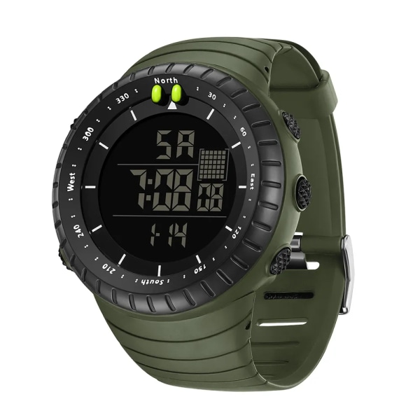 Sanda 2022 nya herrklockor utomhussport militär digital watch 5 bar vattentät armbandsur för herrklocka Relogio Masculino Army Green