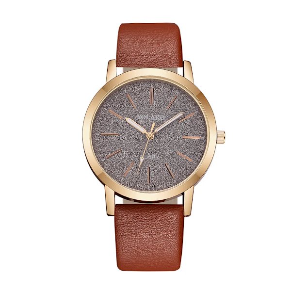 2022 Ny watch Kvinnor Mode Casual Läderbälte Klockor Enkel Dam Liten Urtavla Quartz Clock Klänning Armbandsur Reloj Mujer Brown