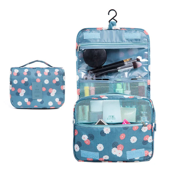 Badkar Hängande Resor Herr Toalettväska Hane Vattentät Organizer Nylon Necessaire Sminkväska Neceser Kosmetiska väskor Kit Leopard dots