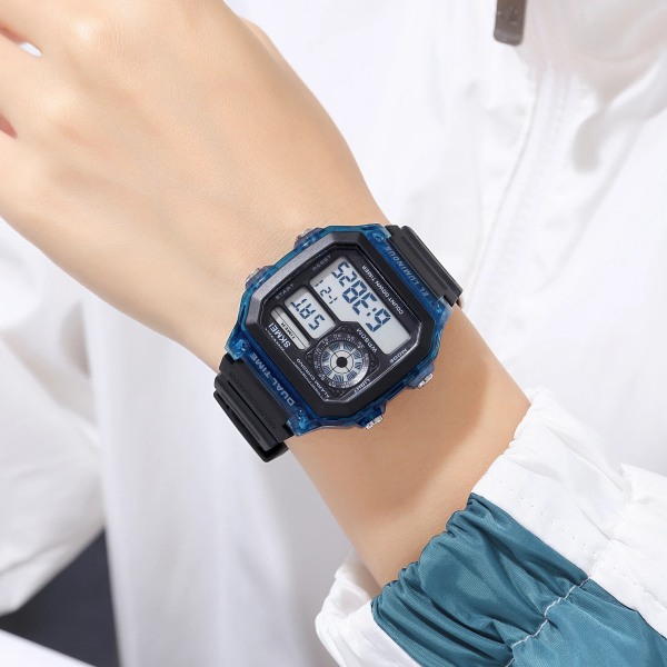 SKMEI Japan Digital Movement Countdown Sportklockor Herr Multifunktion 5Bar Vattentät Chrono Armbandsur Klocka reloj hombre color 2
