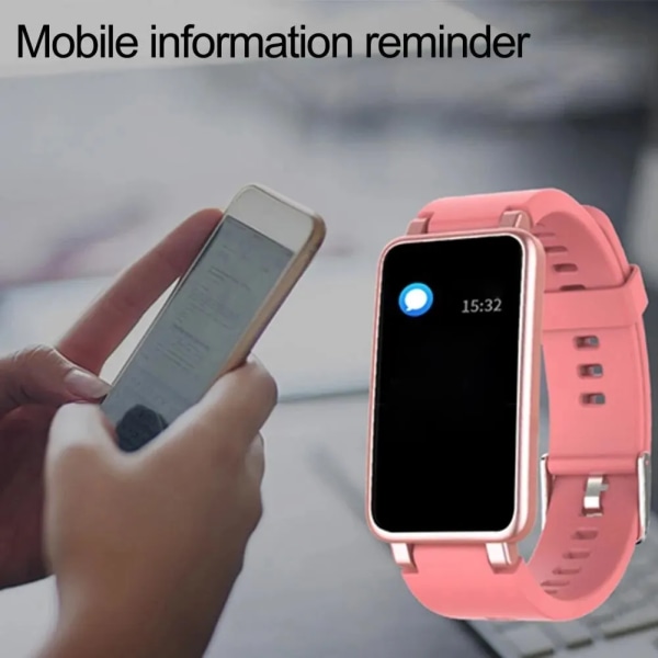 C2 Smart Watch Herr IP67 Vattentät Sport Smartwatch Dam Android Reloj Inteligente Smart Watch For Smart C2plus Black