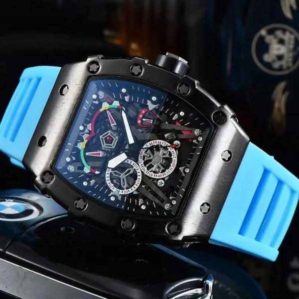 Watch Mode Legering Urboett Toppmärke Lyx Herr Quartz Clock Klassisk Man Sport Kronografklockor Style 20