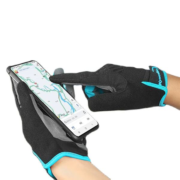 MTB Cykelhandskar för män Motorcykeltillbehör Handskar Guantes Ciclismo Cykel Pekskärm Andas Full Finger Bike Handskar BU M