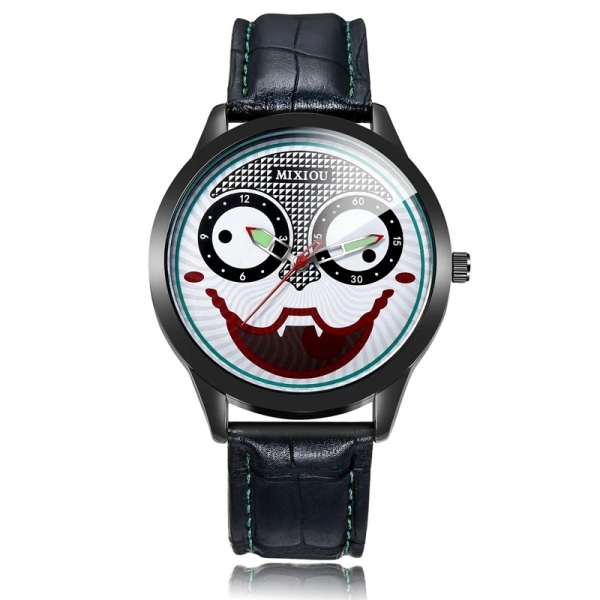 Ny Joker Watch Watch Armbandsur Herrklocka Sportklockor Herr Läderrem Reloj Hombre Relogio Masculino Silver green