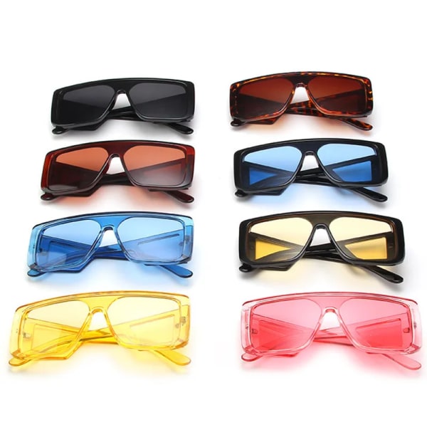 LeonLion överdimensionerade solglasögon män 2023 fyrkantiga solglasögon för män/kvinnor Vintage glasögon män lyx Oculos De Sol Feminino T-Yellow