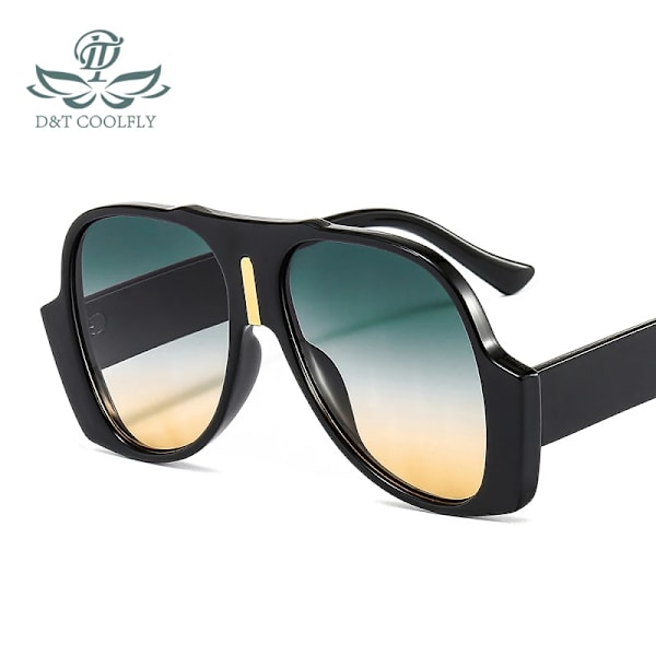 New Arrival Fashion Shield Solglasögon Kvinnor Män Original Cool Ram Gradienter Lins Märke Designer Hot Leopard Svart C2