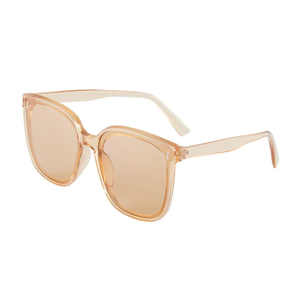 OIMG Vintage fyrkantiga solglasögon Dam överdimensionerade solglasögon Herr Retro Svarta Solglasögon Skärmar Goggle UV400 Oculos De Sol tan As Picture