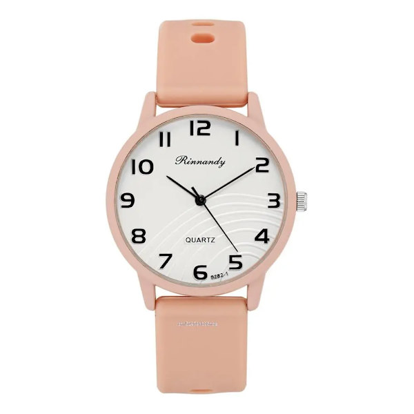 Mode Damklockor Fritid Grå Digital Enkel Watch Sport Silikonarmband Damklocka Armbandsur orange