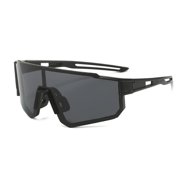 Män Dam Solglasögon Utomhussport Mtb Road Cykling UV-skydd Vindtät polariserad lins Löpning Skidåkning Glasögon Utrustning Black 1pc