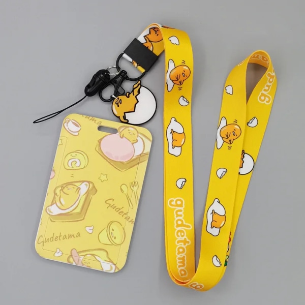 1 set japanska animekortfodral kortsnodd nyckel Lanyard Cosplay-emblem ID-kort Hållare Halsband MB-11