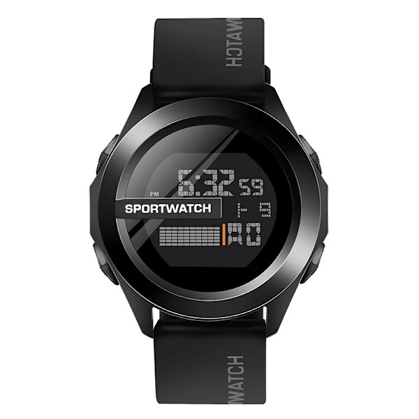 YIKAZE Watch Militär Digital Herrklockor Multifunktionsklocka Vattentät Lysande LED elektronisk armbandsur för barn A-Coffee