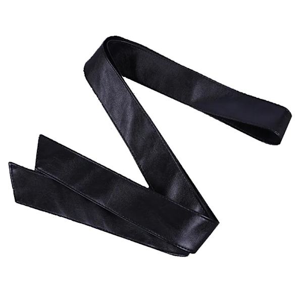 Klassiska PU-läderklänningar Knytbälten för kvinnor, mjuka bågbälten för damer utan spänne med jacka och ylledun Red about 175cm