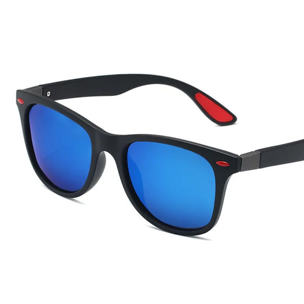 HDSUNFLY Män Polariserade Solglasögon Män Kvinnor Fyrkantiga Märke Designer Rays Driving Solglasögon Goggle UV400 Gafas De Sol 2020 Nyhet black blue mirror Package A
