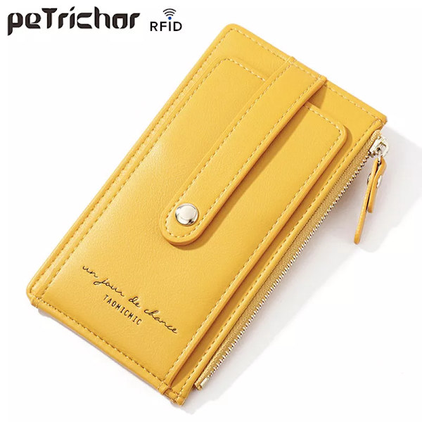 RFID Kvinnor Korthållare Mjukt läder Myntväska Plånböcker Kvinnliga Kreditkort Plånbok Dam Dubbel Dragkedja Mini Clutch Väskor Design 2 Wine Red