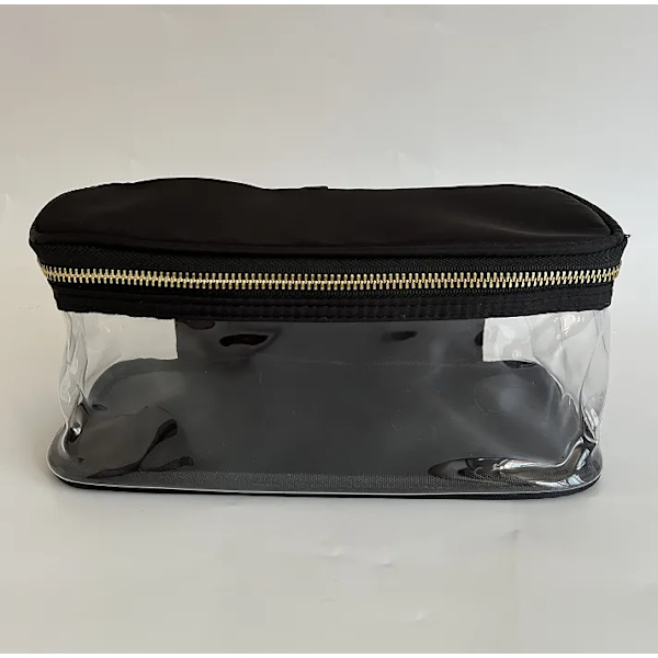 Ny vattentät nylon slitstark necessär Kosmetisk väska Enfärgad sminkväska för kvinnor Resetoalett Skönhet sminkväska Organizer no patch(.326) L(.326)