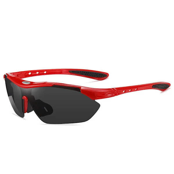 Cykelsolglasögon Unisex ventilerade glasögon Ögonskydd Vinddammtäta glasögon utomhussport UV-skyddande antistänk Ciclismo Red-C