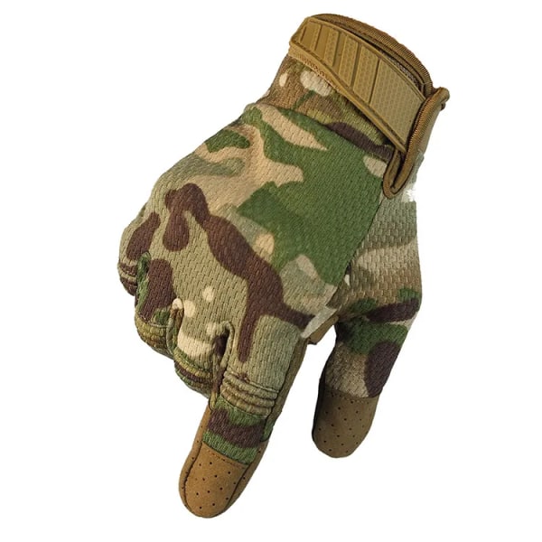 Pekskärm Taktiska handskar Militär Armé Combat Full Finger Multicam Camouflage Utomhus Cykling Shooting Paintball Män Handskar deep cp M