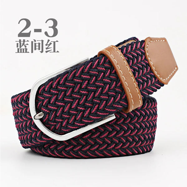 Canvasbälte utomhus taktiskt bälte unisex högkvalitativ canvasbälte för jeans Man Lyxiga Casual Straps Ceintures Bälten för kvinnor FB blue red 3.3cmX107cm