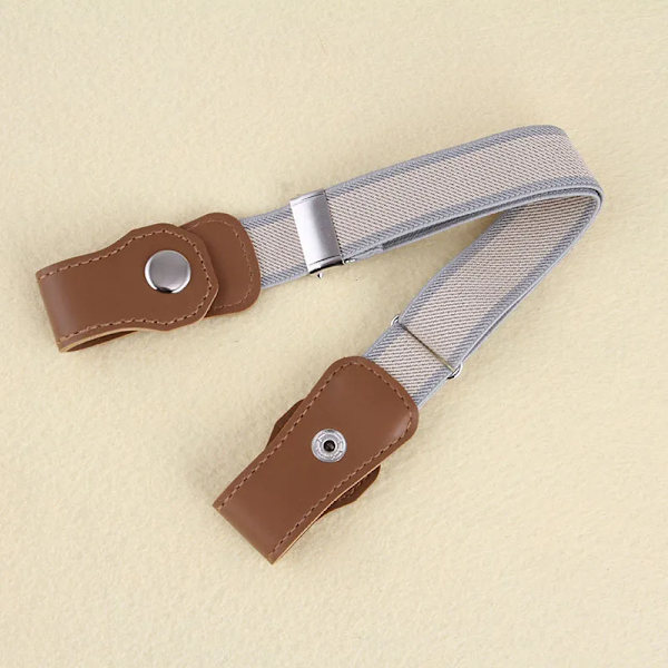 Barns osynliga bälte utan spänne Stretch canvasbälte för pojkar Flickor utan spänne Sömlös justerbar lazy elastisk midjeband A06 childen 1 pc