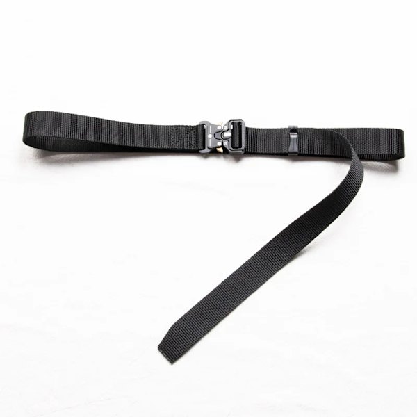 Bälte Män Utomhus Jakt Metall Taktiskt bälte Multifunktionslegering Spänne Högkvalitativ Marine Corps Canvas Bälte för kvinnor 2.5cm Black 110cm
