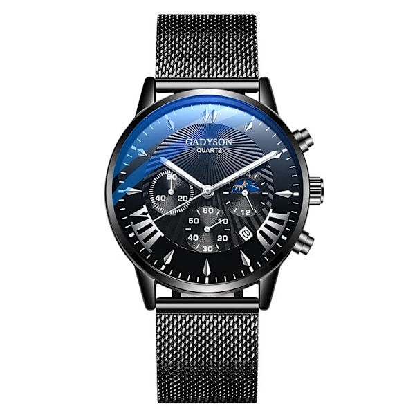 Armbandsur Watch Top Märke Lyx Mode Armbandsur Ny Manlig Quartz Watch For Herr Klocka Timmar Hodinky Reloj Hombre Black Black