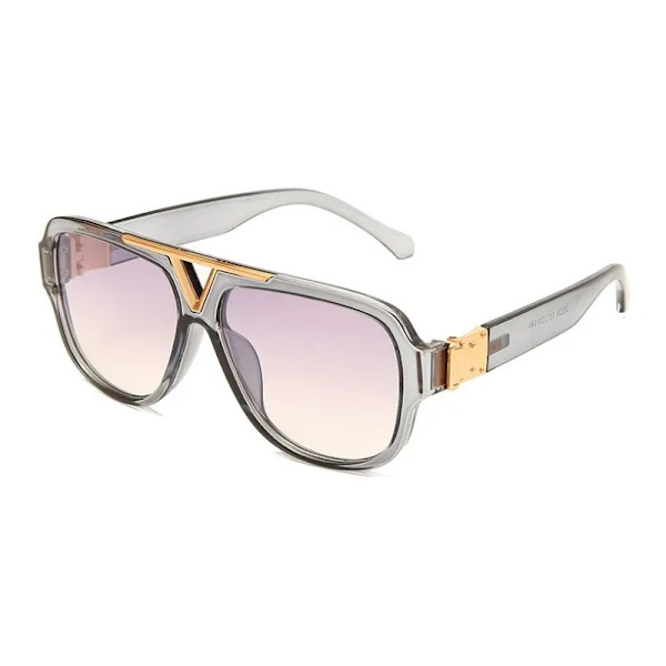Lyxmode Herr Solglasögon Pilot Designer Båge 8 Färg Unisex Snygga Glasögon UV400 C06 Other
