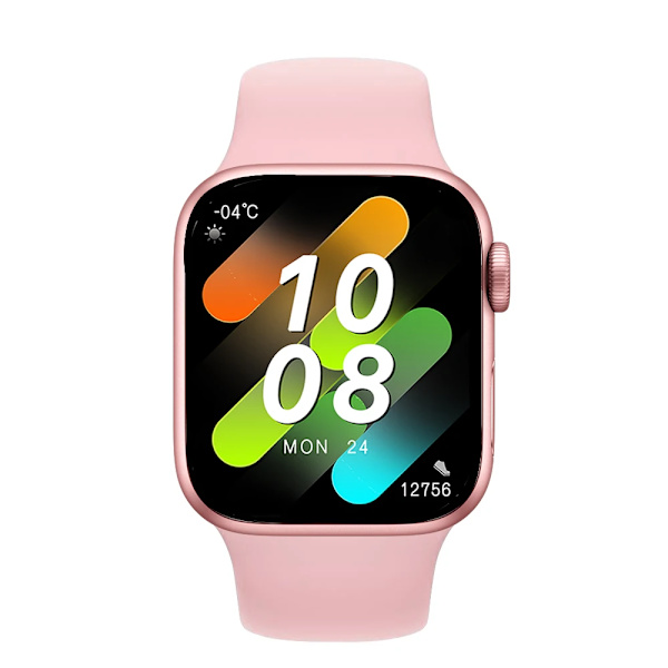 Nytt i Watch 8 Pro Smartwatch Ultra Series 8 Herr Kvinna Bluetooth Call Music Trådlös laddning för Apple Series 8 Armbandsur Pink Watch 8 Pro