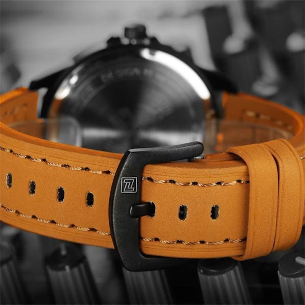 NAVIFORCE Lyxmärke Herr Army Militärklockor Herr Quartz Dateklocka Man Läderarmband Watch Relogio Masculino Black White