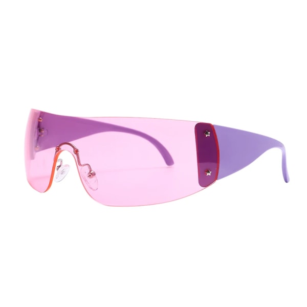 Lyxiga Punk 2000-talssolglasögon Nya kvinnor Retro märkesdesigner solglasögon UV400 solglasögon Glasögon glasögon kvinnlig gradient glasögon Type 6 As Shown
