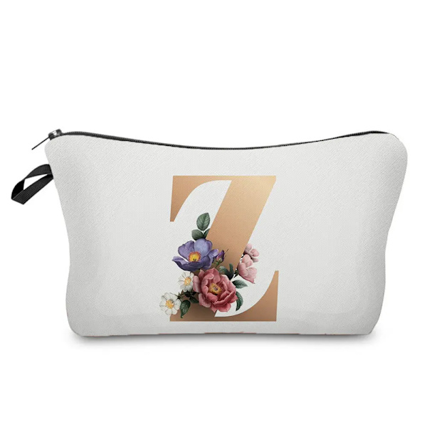 Brudtärna Sminkväskor Brev Print Kosmetikväskor Bröllopsfest Sminkväska Toalettartiklar Organizer Dam Clutch Presenter hz3406