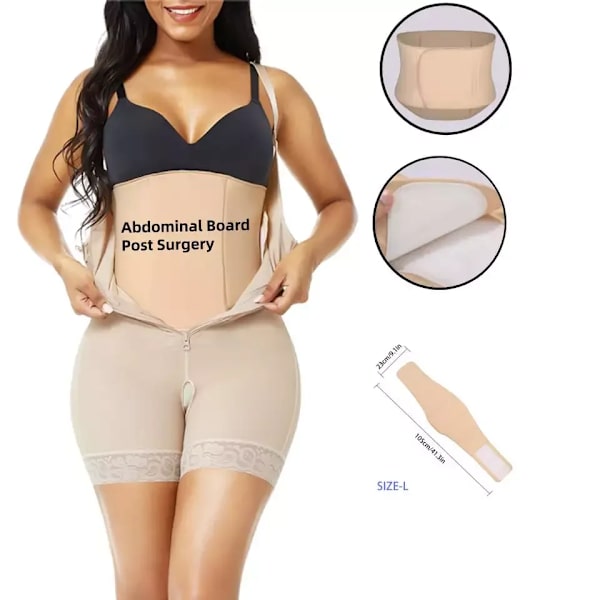 360 Lipo Foam Wrap Around Ab Board Efter operation Utplattad magkompression Midja Magbord för fettsugning Black M