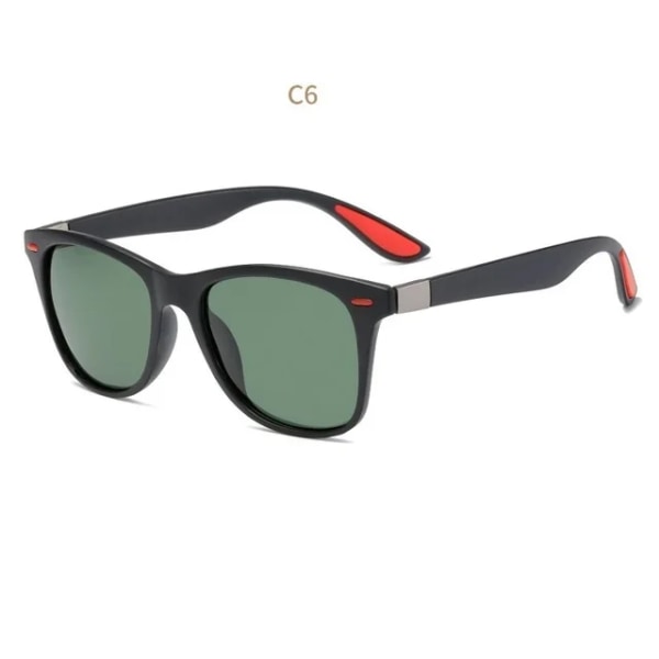 2022 Polariserade solglasögon Märke Designer Driving Shades Herr Solglasögon Man Retro Billiga Lyx Kvinnor UV400 Gafas C6 Green aspictures
