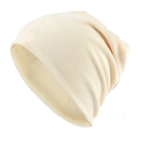Geebro Damernas Velour Beanie Hatt Vinter Polyester Mjuk Varm Slouchy Beanie För Kvinnor Dam Velvet Balavaca Skullies Hattar Js277M Beige