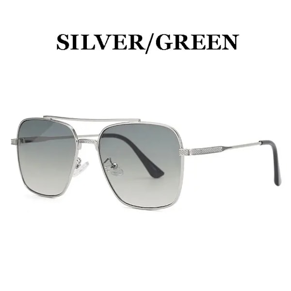 2022 Fashion Flight Seven 007 Rock Style Gradient Pilot Solglasögon för män Fyrkantiga lyxiga varumärkesdesign Solglasögon Oculos De Sol 17340 C6 UV400
