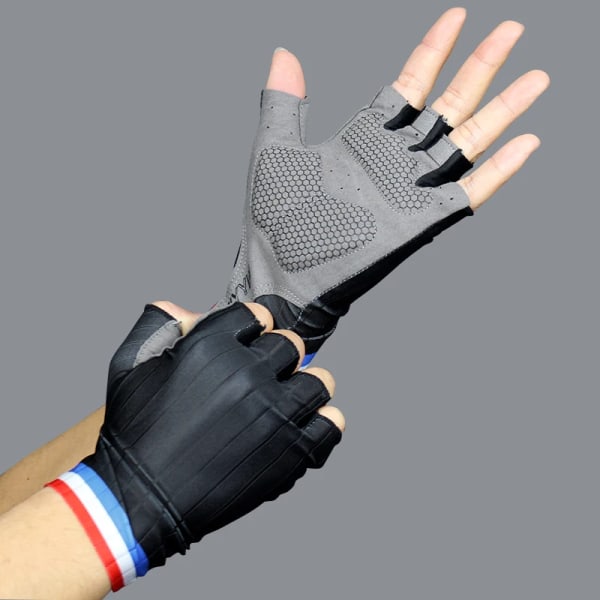 Sport Aero Cykelhandskar Herr Dam Femfärgs Cykelhandskar Luvas Guantes Ciclismo B-black XL