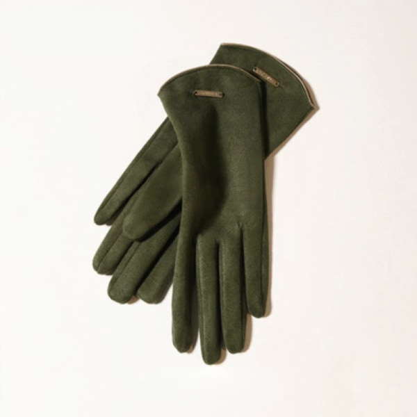 Fashion Lady Glove Vinter Vintage Fingertop Flip Touch Screen Taktiska handskar Håll Varm Vindtäta motorcykelhandskar Military green One size fits all