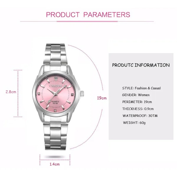 6 modefärger Märke Relogio Lyxiga kvinnors casual Vattentät watch Kvinnor Modeklänning Dam Rhinestone Watch 2022 White