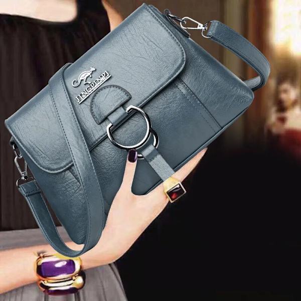 Damväska Ny axelmode Enkel Flik Crossbody Messenger Bag Plånböcker Handväskor Lyx Designer PU Läder Causal Handväska Chocolate