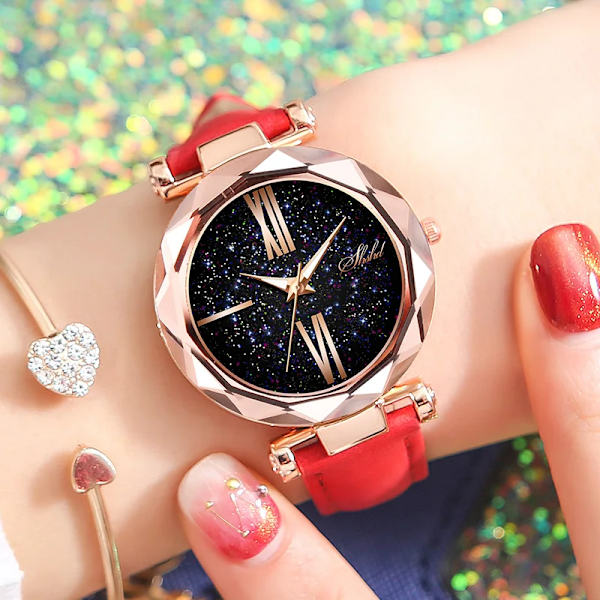 Modeny dam Star Belt Watch Glow-in-the-dark watch women watch(.463)