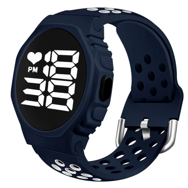 2022 Vattentäta klockor för män Utomhussport Ledad digital watch Mode Elektronisk watch för män Relogio Masculino Blue