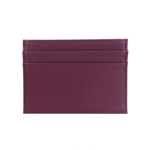 Anpassade bokstäver Män PU Läder Kreditkortshållare Anpassa initialer Slim Card Plånbok Monogram Namnskort Case Kvinnor Gör-det-själv present saffiano bugundy