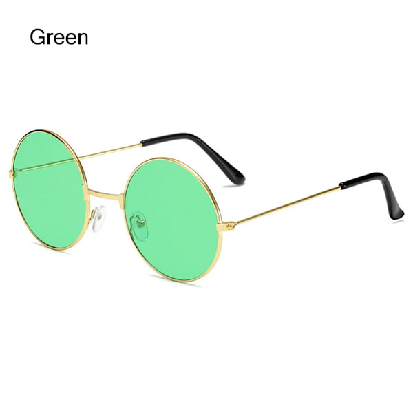 1st Vintage Liten Ram Skärmar Retro Oval Svarta Solglasögon Unisex lyxmärke Designer Rosa Solglasögon Kvinna Oculos De Sol F-Green Other