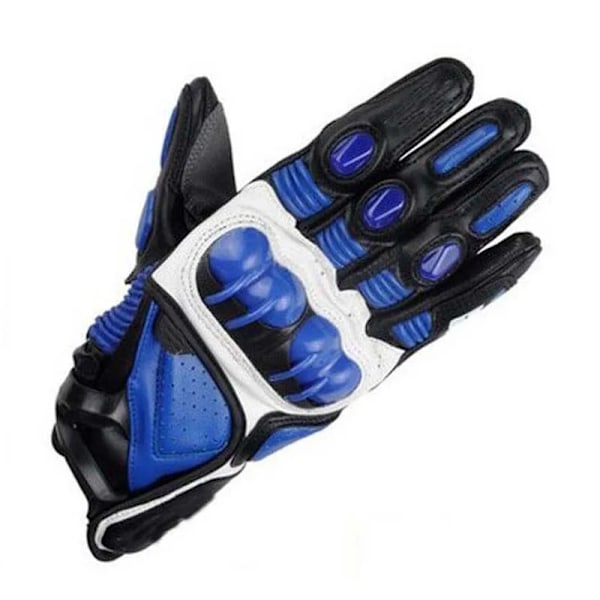 Racinghandskar Motocross Motorcykel Korta Handskar Svart/Röd Läder Motorcykelhandskar Red L