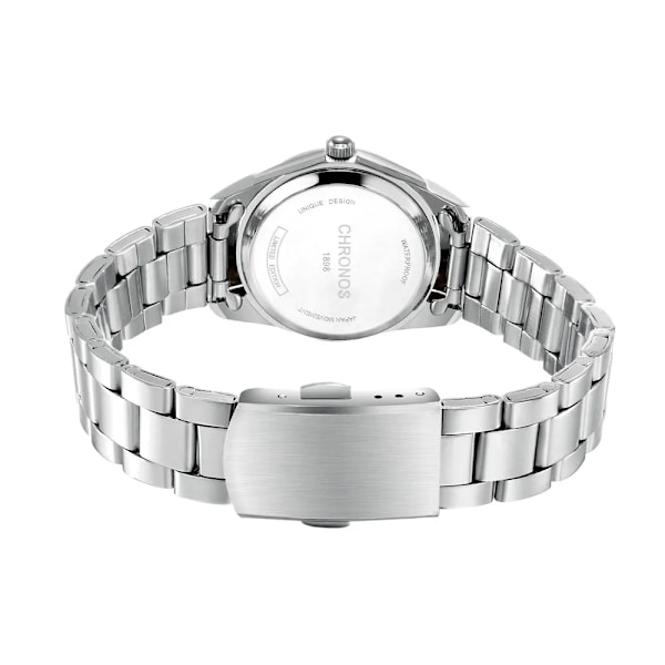 CHRONOS Elegant Watch Lyx Dammodemärke Armbandsur Japan Movement Rostfritt stål Present till kvinnlig flickvän CH2303 with Box