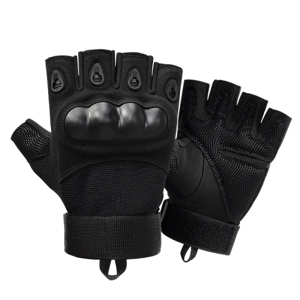 Utomhus militära taktiska handskar Helfinger Hård Knuckle Herrhandskar Sportskytte Jakt Airsoft Motorcykel Cykelhandskar Black(.311) M(.311)