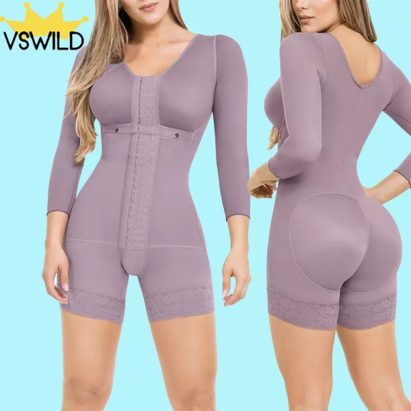 Fajas Reductoras Y Modeladoras Mujer Colombianas Корсет Magkontroll Shapewear Dam Tights Butt Lifter Shaper Underkläder Skims Purple XXXL