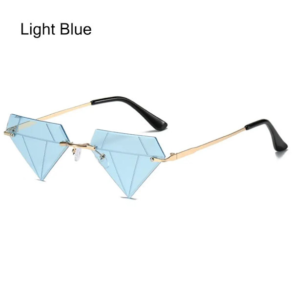 Cykelsolglasögon i molnform utan båg med blixthänge Dammärkesdesigner Lyx Rolig UV400 solglasögonskydd D-8