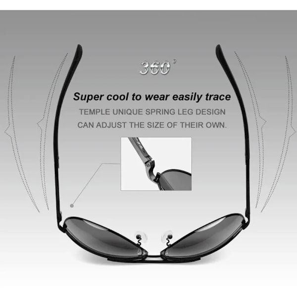 Hot Fashion Herr UV400 Polarized Coating Solglasögon Herr Körspeglar Oculos Eyewear Solglasögon för Man Solkläder Gray